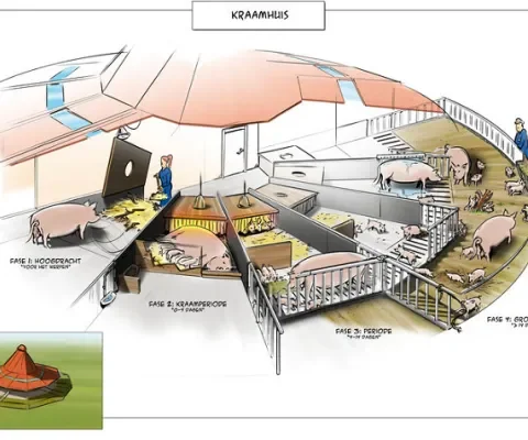Innovatieve kraamstal brengt varkenswelzijn dichterbij