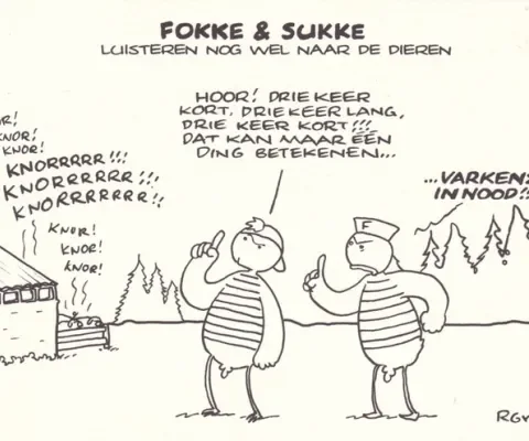 Fokke & Sukke: luisteren nog wel naar de dieren